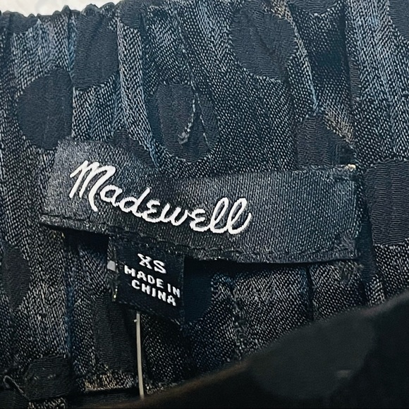 Madewell Drapey Jacquard Huston Pull-On Crop Pants - Picture 7 of 12